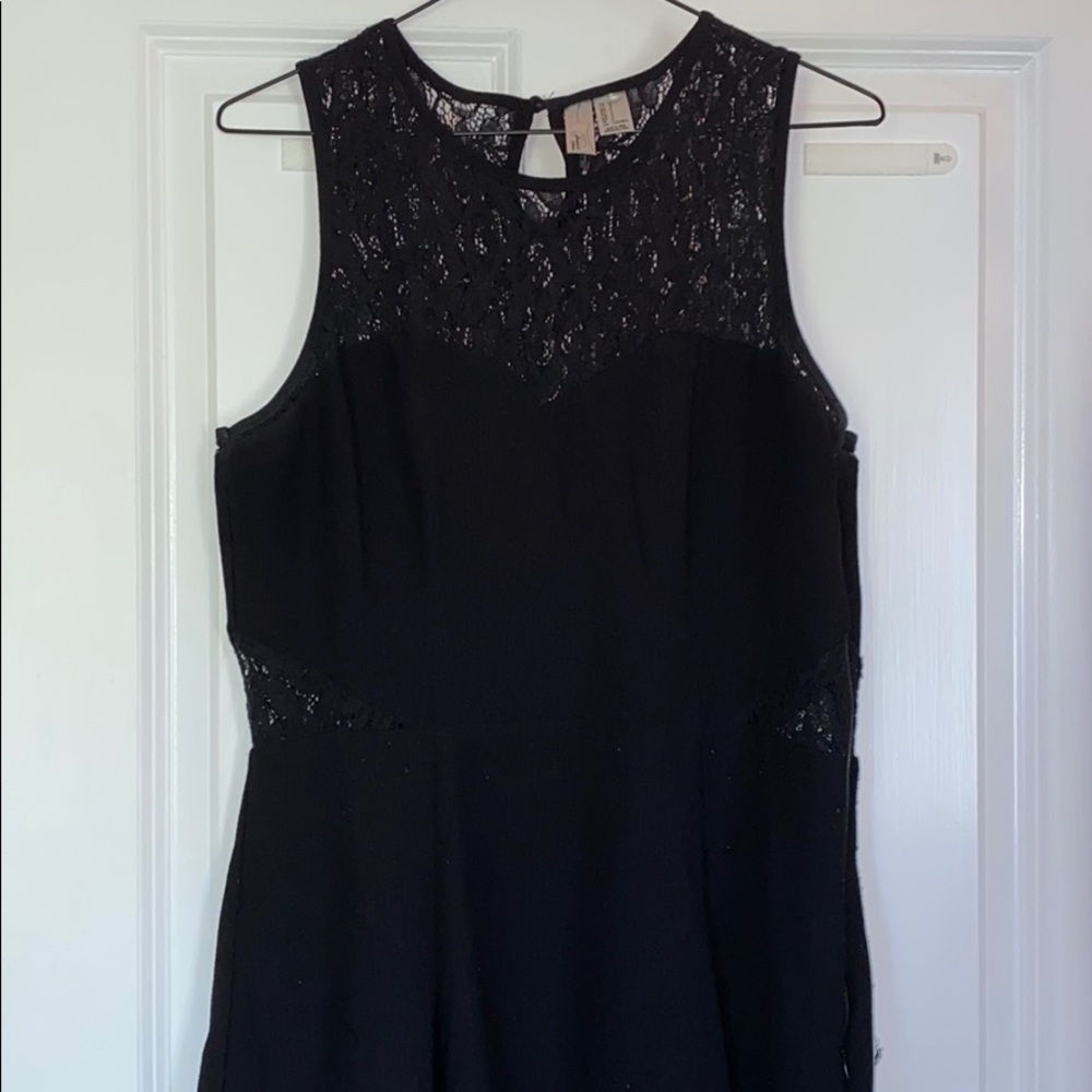 Black Dress with Lace Details